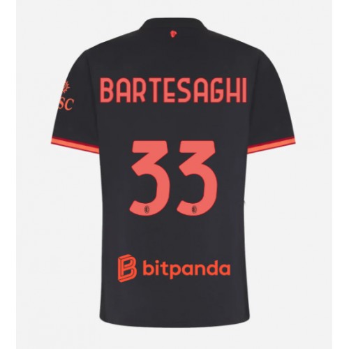 Stroje piłkarskie AC Milan Davide Bartesaghi #33 Koszulka Trzeciej dla damskie 2026-27 Krótki Rękaw